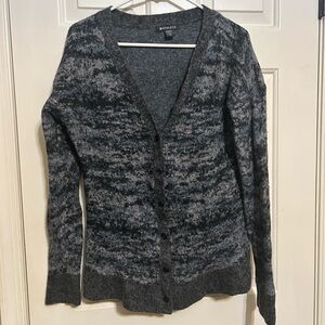Athleta Gray Marled Button-Up Women's Cardigan